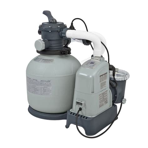 Intex 1600 GPH Saltwater System & Sand Filter Pump Set for Above Ground Pools - Walmart.com ...