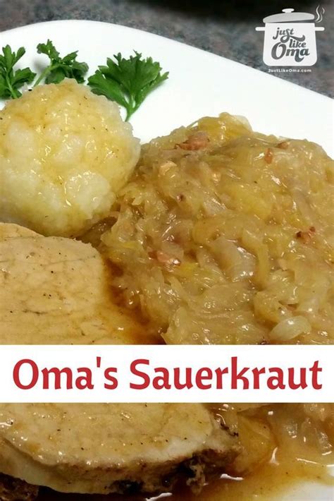 Oma's German Recipe for Sauerkraut | Recipe | Saurkraut recipes, Sauerkraut recipes, Recipes