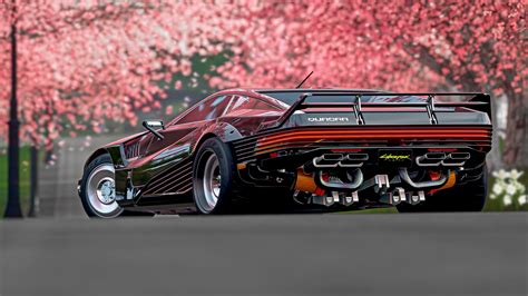 Free download | HD wallpaper: Cyberpunk 2077, Quadra Turbo-R V-Tech, Forza Horizon 4, car ...