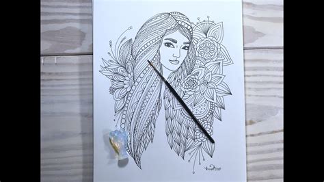 face drawing and doodle art | kcdoodleart - YouTube