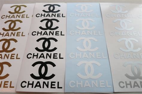 2.5''CHANELSet 16 Vinyl Decals .CHANEL logo by Agitasworks on Etsy