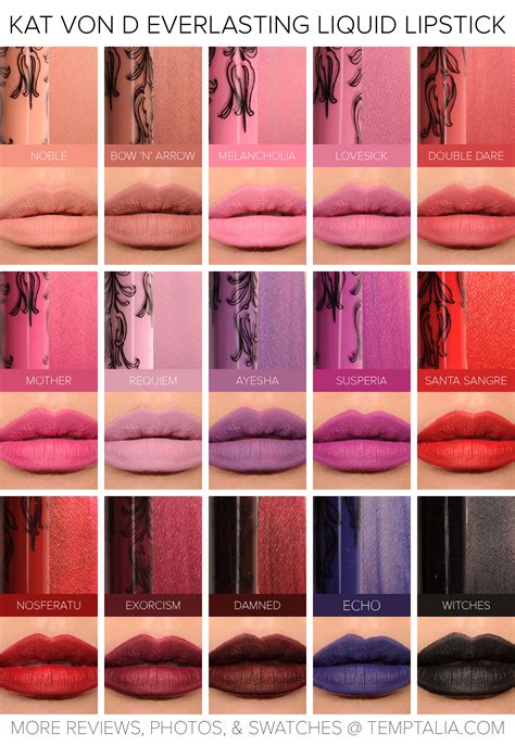 Sneak Peek: Kat Von D Everlasting Liquid Lipsticks Photos & Swatches