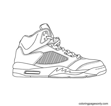 Nike Shoes Coloring Pages - Shoe Coloring Pages - Coloring Pages For ...