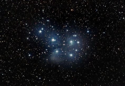 The Pleiades (M45) with 300mm Telephoto Lens : astrophotography