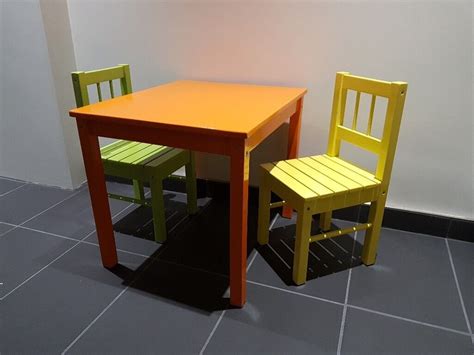 Painted Ikea kids table and chairs | in Roslin, Midlothian | Gumtree
