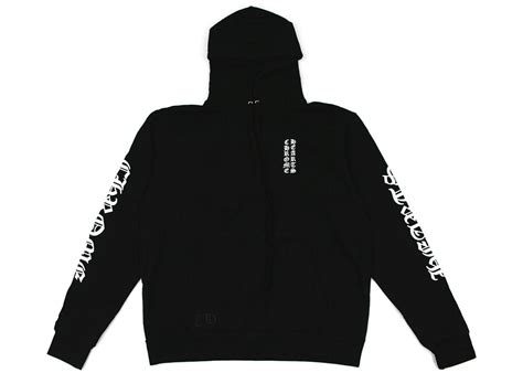 Chrome Hearts Vertical Logo Hoodie Black Men's - US