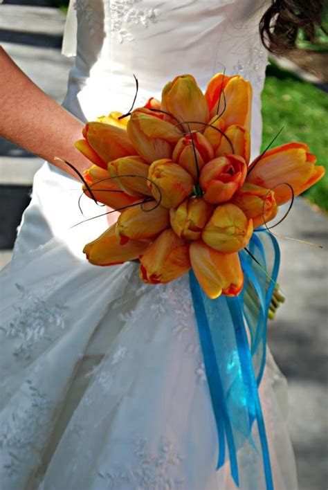 Orange tulip bouquet | Tulip bouquet, Orange tulips, Bloom