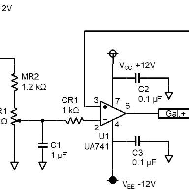 The circuit diagram of galvanostat unit in the in-house built battery... | Download Scientific ...