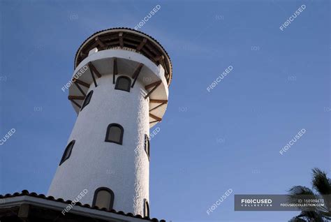 Round tower building — district, background - Stock Photo | #168989470