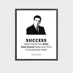 The Office TV Show Quotes Print Set, 3 Piece Wall Art, the Office ...