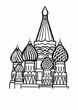 The Kremlin Moscow Coloring By MrFitz  TPT sketch template