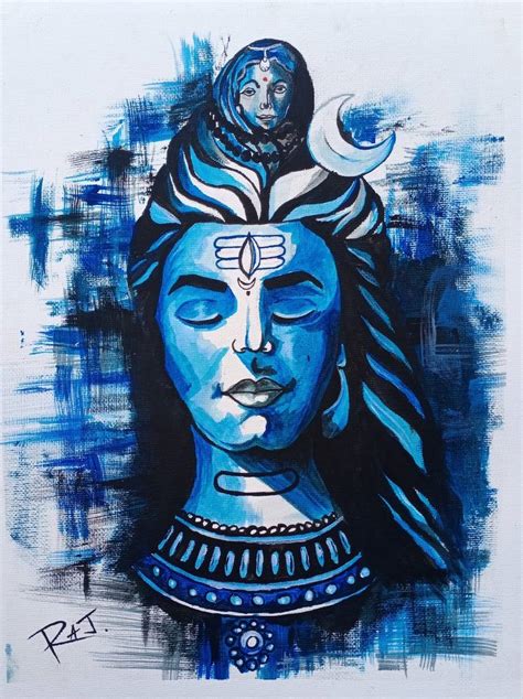 Lord Shiva Painting by raj maheshwari | Saatchi Art