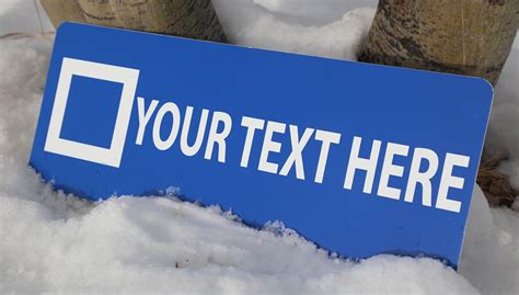 Custom Blue Run Ski Trail Sign | Signs of the Mountains