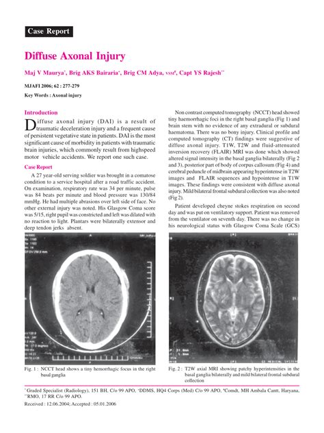 (PDF) Diffuse Axonal Injury