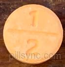 ORANGE ROUND 1 2 - Clonazepam 0.5 MG Oral Tablet Pill Images