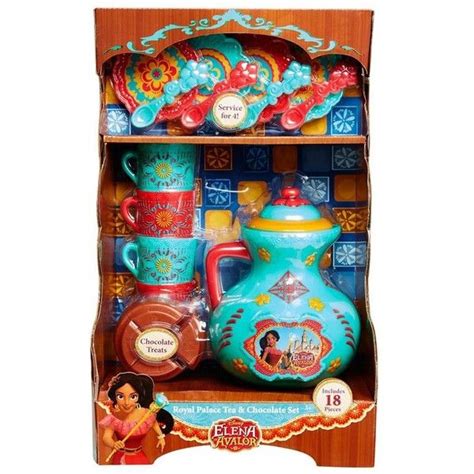 Disney Elena Avalor Royal Palace Tea Chocolate Set ($21) liked on ...