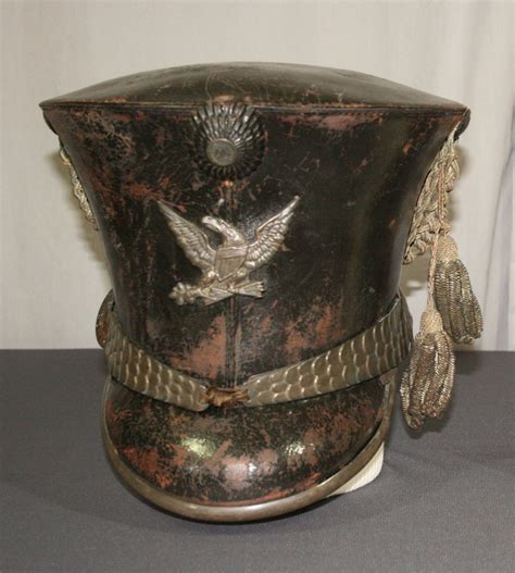 This leather shako, from the US Army's Center for Military History was conserved and mounted at ...