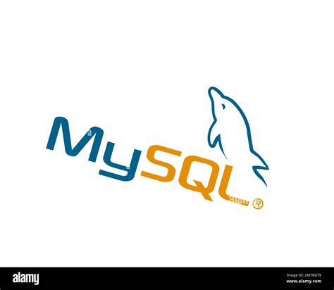 MySQL, rotated logo, white background B Stock Photo - Alamy