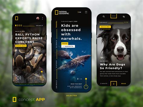 National Geographic - Concept App by Fábio Santos on Dribbble