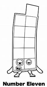 Numberblocks 11 Eleven Coloring Pages  Cool sketch template
