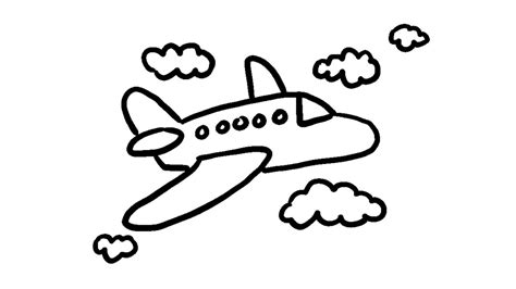 Cute Airplane Drawing