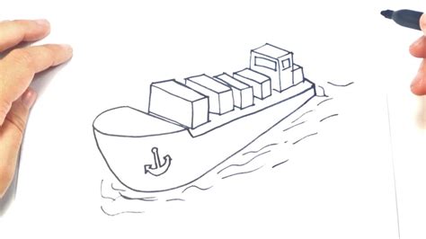 Simple Cargo Ship Drawing Easy - Fuegoder Revolucion