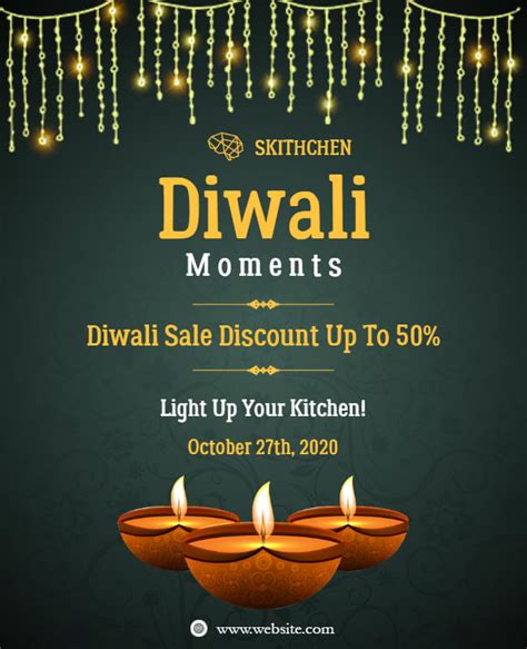 Free Editable Diwali Invitation Templates