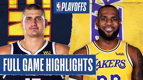 NUGGETS at LAKERS | FULL GAME HIGHLIGHTS | SEPTEMBER 18, 2020 - YouTube