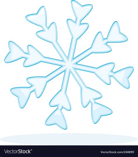 Blue snowflake Royalty Free Vector Image - VectorStock