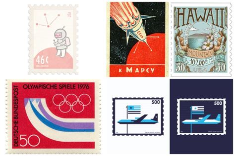 50 Beautiful Postage Stamp Designs | Inspirationfeed