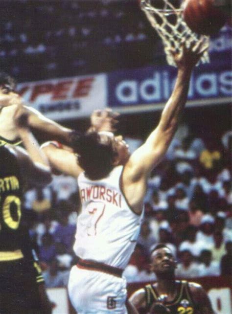 Robert Jaworski of Ginebra San Miguel gets the layup against Shell's ...