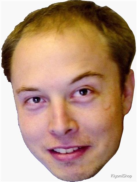 "Elon Musk Bald Meme" Sticker for Sale by KiyomiShop | Redbubble