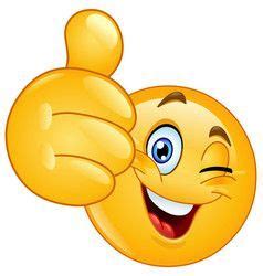 Thumb up emoticon yellow cartoon sign facial Vector Image in 2020 | Animated emoticons, Happy ...