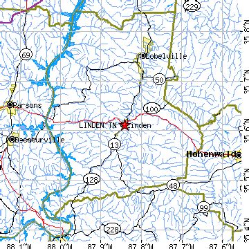 Linden, Tennessee (TN) ~ population data, races, housing & economy