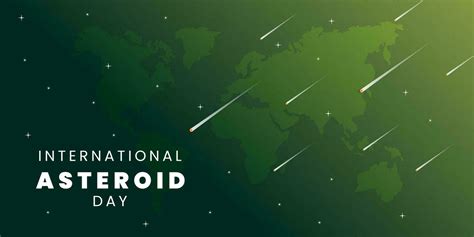 International asteroid day vector graphic. International asteroid day ...