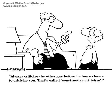 Cartoons About Criticism - Randy Glasbergen - Glasbergen Cartoon Service