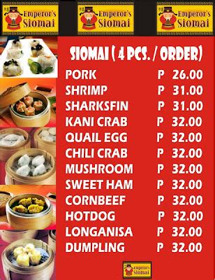 FranceShape: Different Siomai Food Stands - Philippines (price, variety ...