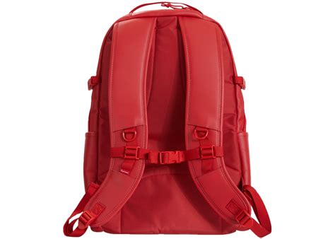 Supreme Leather Backpack Red - FW23 - US