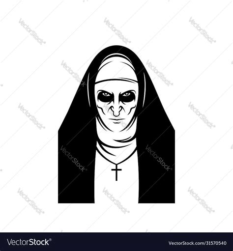 Nun logo Royalty Free Vector Image - VectorStock