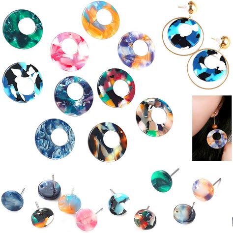 Round Drop Resin pendant for earring making | Diy resin earrings, How to make earrings, Acrylic ...