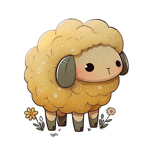 Premium Vector | Cute sheep kawaii vector