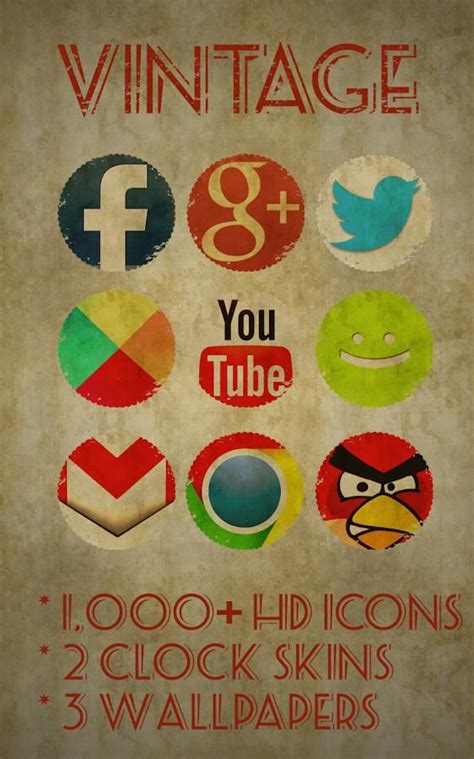 Icon Pack – Vintage v2.1.2 apk Requirements: Android 2.2 and up ...