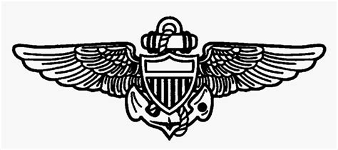 Navy Aviator Wings Vector, HD Png Download - kindpng