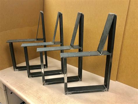U-shaped Bench Steel Legs With Back Rest Set of 4 Steel Bench - Etsy | Steel bench, Bench legs ...