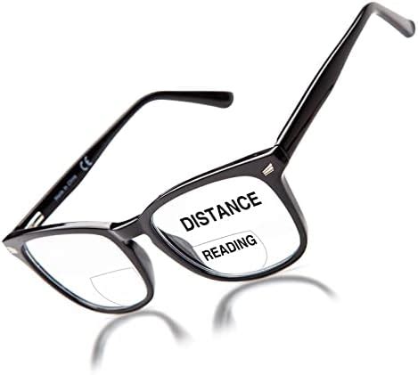 Amazon.com: LianSan Premium Bifocal Reading Glasses for Women Men with ...