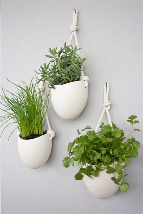 white-wall-mounted-ceramic-planter-300317-158-05 | Designer Drains