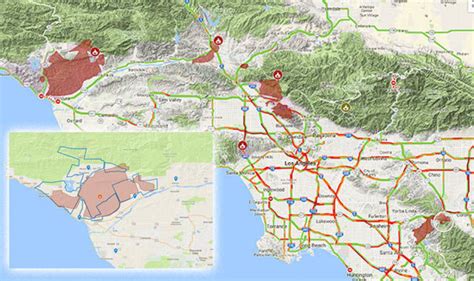 California fires: Los Angeles fire evacuation map – LATEST | World ...