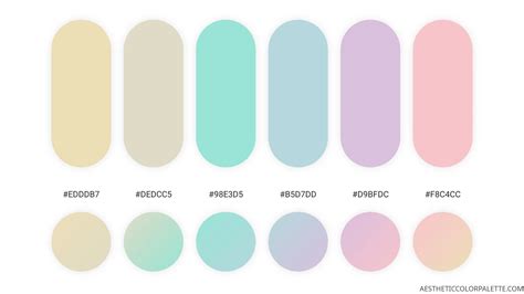 Cute Color Palettes - Aesthetic Color Palette