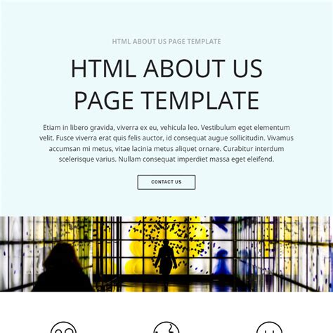 Free HTML Bootstrap Multi Page Template