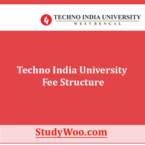 Techno India University Fees Structure and Courses 2024-25